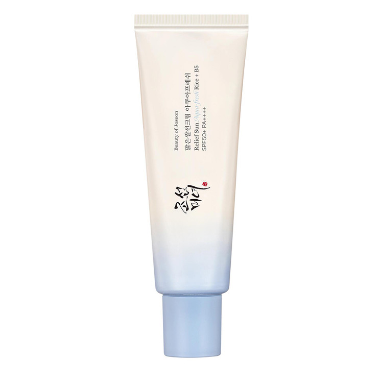 کرم ضدآفتاب بی رنگ صورت بیوتی آف جوسان SPF 50 مدل آکوا فرش حجم ۵۰ میلی لیتر اصل